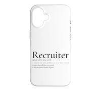 Carcasa para iPhone 16 Definición de reclutador Contratación Divertida Adquisición de Talento de recursos Humanos