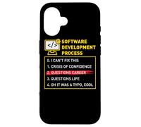 Carcasa para iPhone 16 Desarrollo de Software Ingeniero de Procesos Desarrollador Coder Geek
