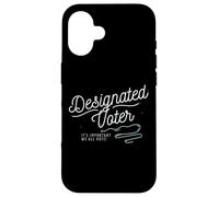 Carcasa para iPhone 16 Designated Voter Democracy Voting Gift For Registered Voters