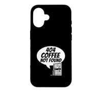 Carcasa para iPhone 16 Developer Sysadmin Tech 404 Coffee Not Found Error