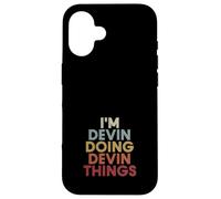 Carcasa para iPhone 16 Devin Name Devin Personalized Name First Given