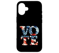 Carcasa para iPhone 16 Día de Las Elecciones EE.UU. Votante Acuarela Votar Democracia América