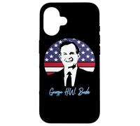 Carcasa para iPhone 16 Día del Presidente George H.W. Bush 41er Presidente 1989-1993