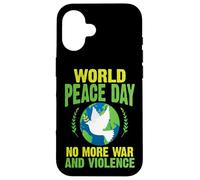 Carcasa para iPhone 16 Día Mundial de la Paz No más Guerra y Violencia Paz