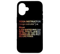Carcasa para iPhone 16 Diccionario del Instructor de Yoga Relajación