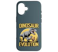 Carcasa para iPhone 16 Dinosaurio Evolución Dino Chicken Trex Evolutionary
