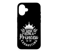 Carcasa para iPhone 16 Dios, ser una Princesa es Tan agotadora Fatiga Real