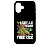 Carcasa para iPhone 16 Disc Golf Player I Speak Fluent Tree Kick Humor
