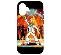 Carcasa para iPhone 16 Disco Duck 70s Sábado Noche