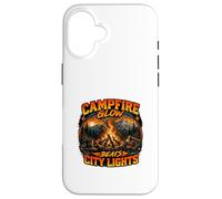 Carcasa para iPhone 16 Diseño Campfire Glow Beats City Lights para Aventuras al Aire Libre