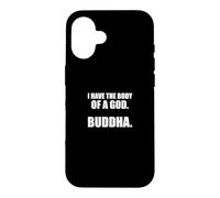 Carcasa para iPhone 16 Diseño con Texto en inglés I Have The Body of A God