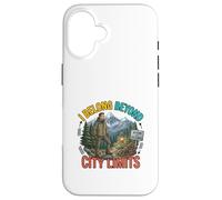 Carcasa para iPhone 16 Diseño de Aventuras al Aire Libre I Belong Beyond City Limits