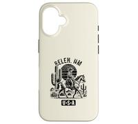 Carcasa para iPhone 16 Diseño de Caballo Vaquero de Belen, Nuevo México, EE. UU., Estilo Vintage