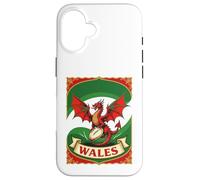 Carcasa para iPhone 16 Diseño de dragón Rojo Pure Rugby Spirit