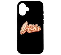Carcasa para iPhone 16 Diseño de Guion Aloha Retro Surf Hawaii Tropical Beach