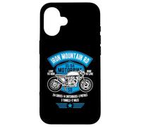 Carcasa para iPhone 16 Diseño de Motocicleta Iron Mountain Road US-16A Dakota del Sur
