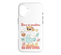 Carcasa para iPhone 16 Diseño de Pato con Texto en inglés There is Sunshine in My Soul