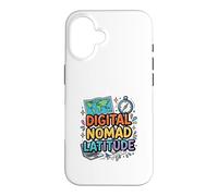 Carcasa para iPhone 16 Diseño de Viaje Digital Nomad Latitude Freedom