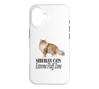 Carcasa para iPhone 16 Diseño para dueños de Gatos Siberian Cats Extreme Fluff Zone