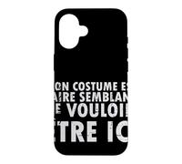 Carcasa para iPhone 16 Disfraz de Halloween Mon EST Faire Semblant - Francés