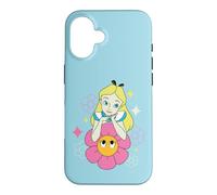 Carcasa para iPhone 16 Disney Alice in Wonderland Afternoon Flowers Retro Color