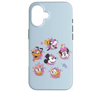 Carcasa para iPhone 16 Disney Mickey & Friends Spring Easter Friendly Flower Faces