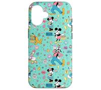 Carcasa para iPhone 16 Disney Mickey Mouse and Friends Retro Spring Easter Pattern