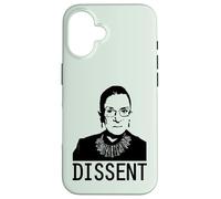 Carcasa para iPhone 16 Dissent Ruth Bader Ginsburg RBG Icono Feminista Memes