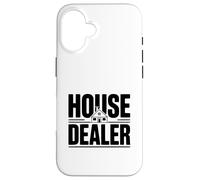Carcasa para iPhone 16 Distribuidor de Casas Humor Divertido de inversión inmobiliaria