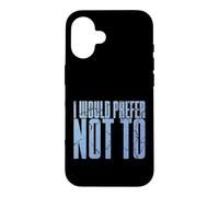 Carcasa para iPhone 16 Divertido Dicho sarcástico introvertido Que preferiría no Hacerlo
