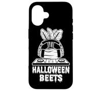 Carcasa para iPhone 16 Divertido Disfraz de Disc Jockey para Halloween