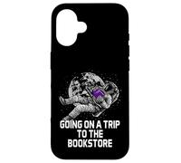 Carcasa para iPhone 16 Divertido Humor de Gusano de Biblioteca Going on a Trip to The Bookstore