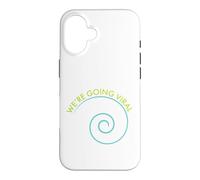 Carcasa para iPhone 16 Divertido Juego de Palabras de microbiología Nos Estamos volviendo virales