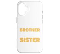 Carcasa para iPhone 16 Divertido para el Hermano de la Gran Hermana, cumpleaños, Mejor Hermana