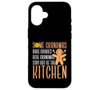 Carcasa para iPhone 16 Divertido Pickleball Abuela Deportes Algunas Abuelas Hornear Galletas