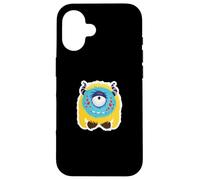 Carcasa para iPhone 16 Divertido y Lindo Monstruo Feliz Risa diseño ama abrazar