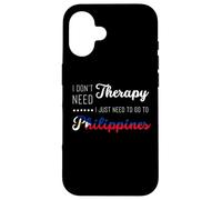 Carcasa para iPhone 16 Divertidos Viajeros de Viaje de Vacaciones de Verano en Filipinas