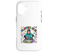 Carcasa para iPhone 16 DJ Retro para Jugadores al Estilo Energy Pixel