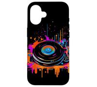 Carcasa para iPhone 16 DJ Vinilo Steamwave Arte Música Disc Jockey