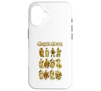 Carcasa para iPhone 16 Doce Dioses griegos, Grecia Mitología Amantes del Arte, 12 Deidades