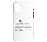 Carcasa para iPhone 16 Doctorado Divertido Diccionario Definición Doctorado Estudiante Graduación