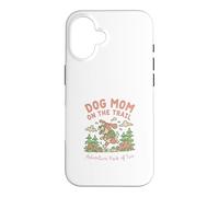 Carcasa para iPhone 16 Dog Mom on The Trail Adventure Pack de 2 Senderismo Dog Mom