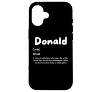 Carcasa para iPhone 16 Donald Definition Personalized Trump Name Costume For Donald