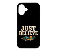 Carcasa para iPhone 16 Don't Be Afraid Just Believe Mark 5:36 Sea Turtle Faith