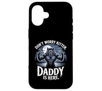 Carcasa para iPhone 16 Don't Worry Kitten Daddy is Here: Werewolf Protector Fantasy