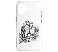 Carcasa para iPhone 16 Dos Búhos Vida Silvestre Bosque Observador De Aves
