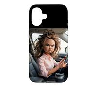 Carcasa para iPhone 16 Driving To Work Meme Funny
