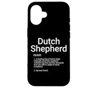 Carcasa para iPhone 16 Dutch Shepherd Dog Breed Definition Cute Dutch Shepherd Dogs