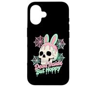 Carcasa para iPhone 16 Easter Dead Inside Buy Hoppy Skull Bunny Pastel