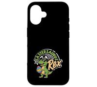 Carcasa para iPhone 16 Eastersaurus Rex Funny T-Rex - Orejas de Conejo de Pascua para niños y niños